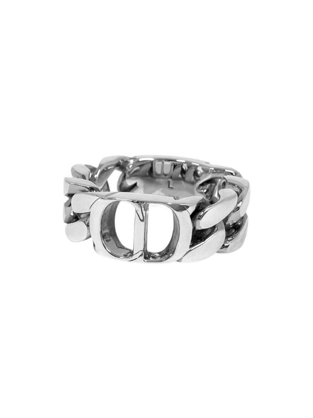 Dior CD Icon Chain Link Ring L Silver